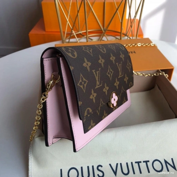 WIS WALLET CHAIN FLORE VUITTON LOUIS 0929